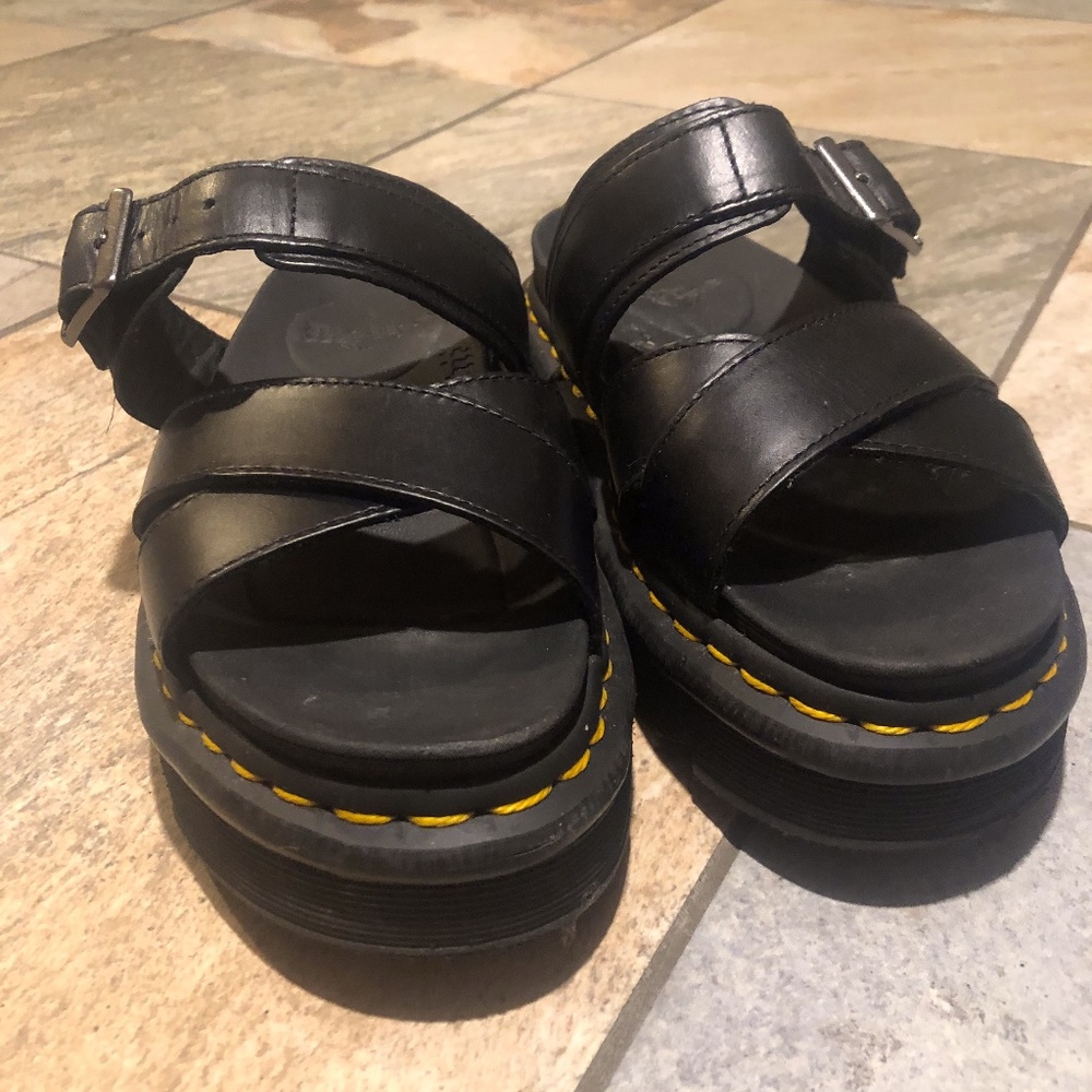 Doc Martens Ryker Leather Strap Slide Sandals